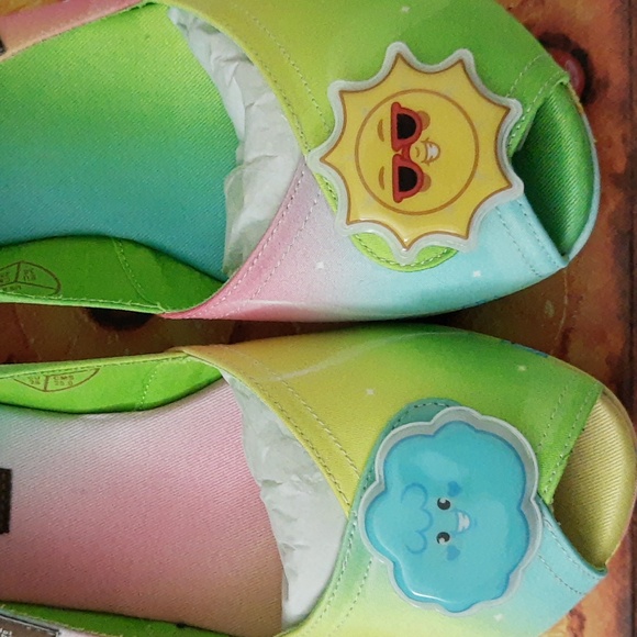 Hot Chocolate Design Chocolaticas Platform Wedge Slingback Sandals PICNIC Sz 8 - Picture 11 of 16